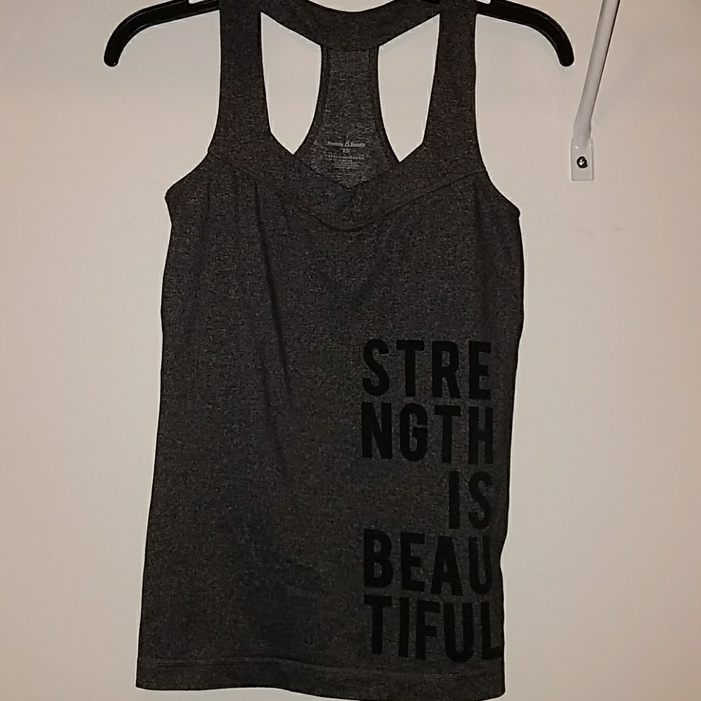 "Strength is beautiful" work out Tank.